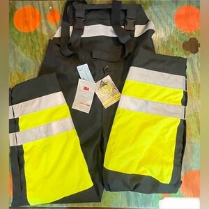 Occunomix Sp-Bib Hi-Vis Cold Weather Bibs Yellow Mens Medium 107-2020 Class E Ne